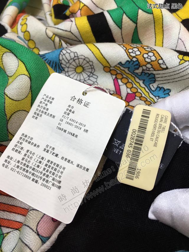 HERMES圍巾 最新款同步專櫃 愛馬仕頂級絲羊絨大方巾 經典百搭  llwj6747
